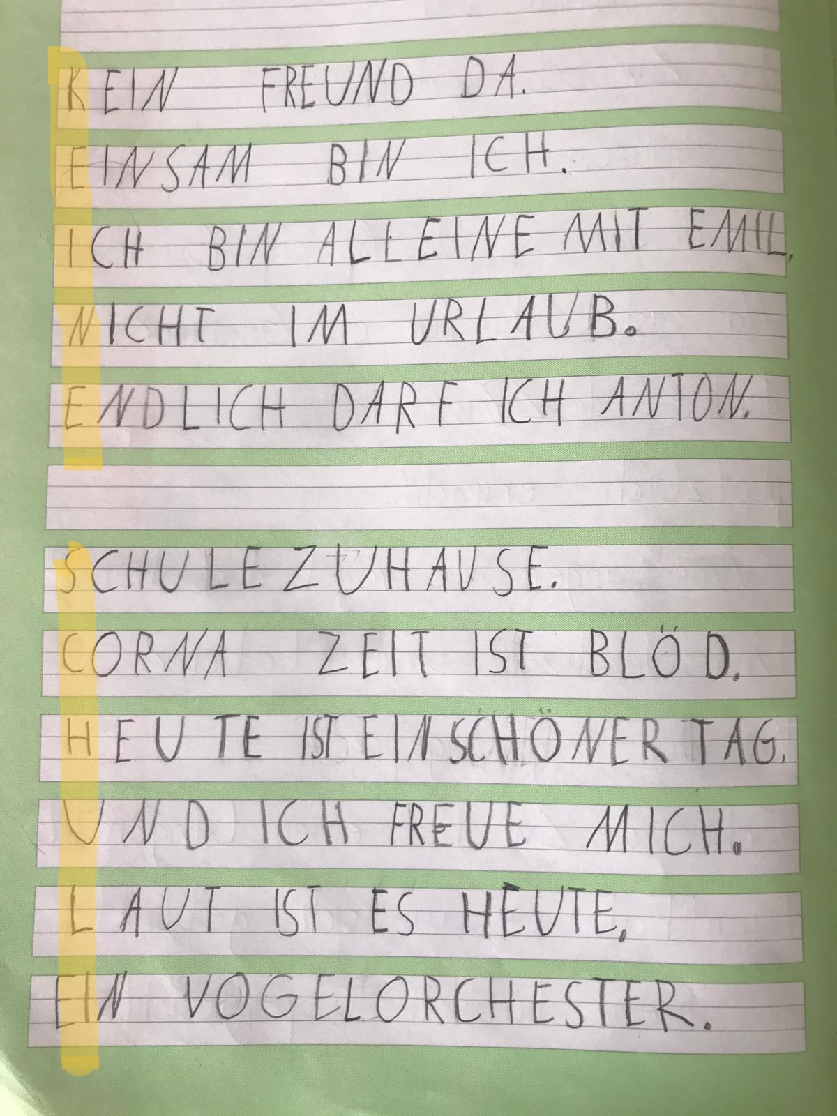 Akrostichon kennenlernen